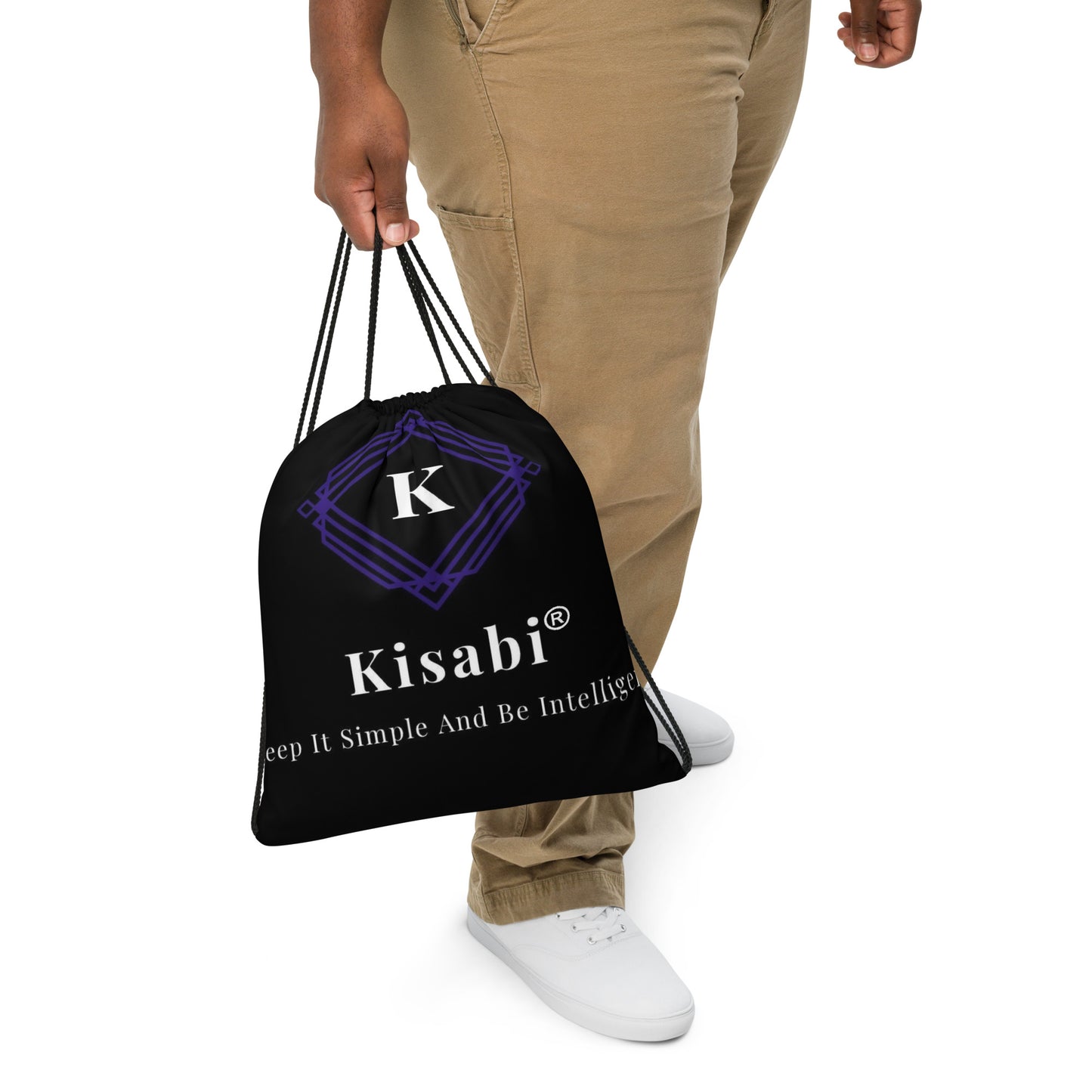 Kisabi Logo Drawstring Bag