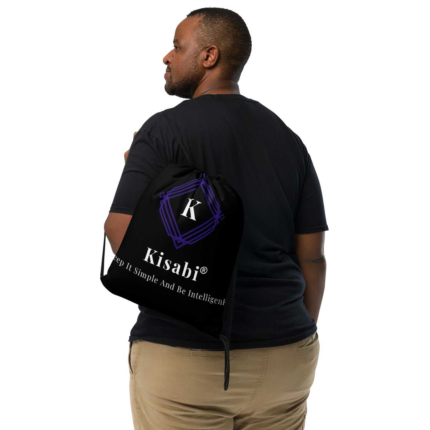 Kisabi Logo Drawstring Bag