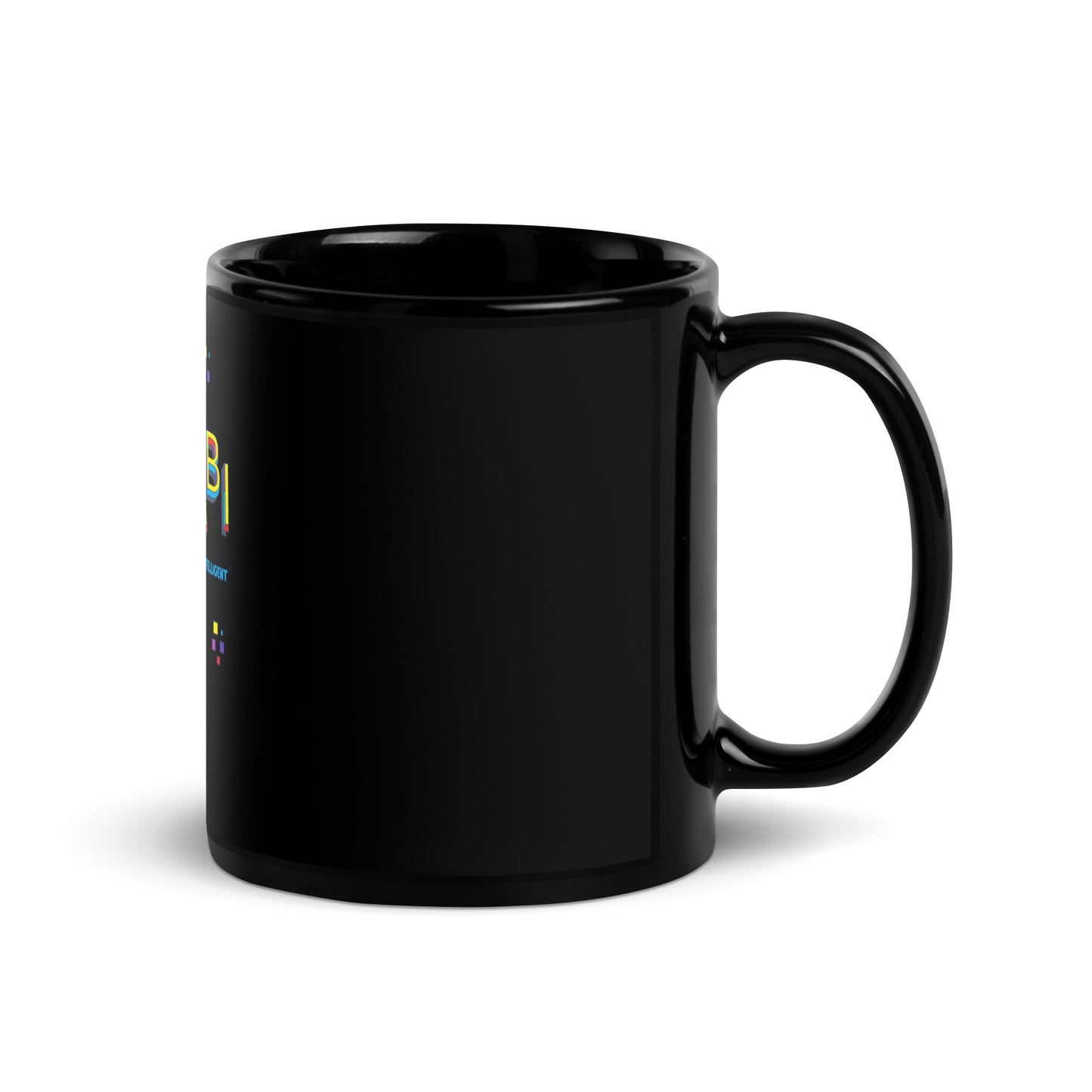 KISABI® WOW Black Glossy Mug