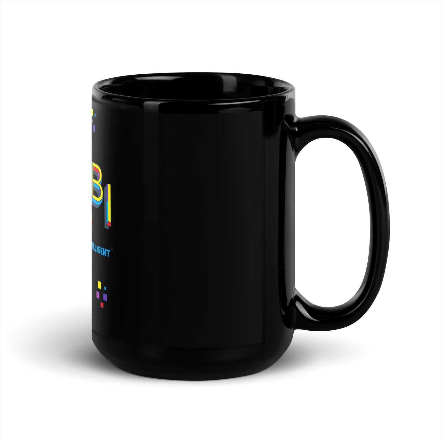 KISABI® WOW Black Glossy Mug