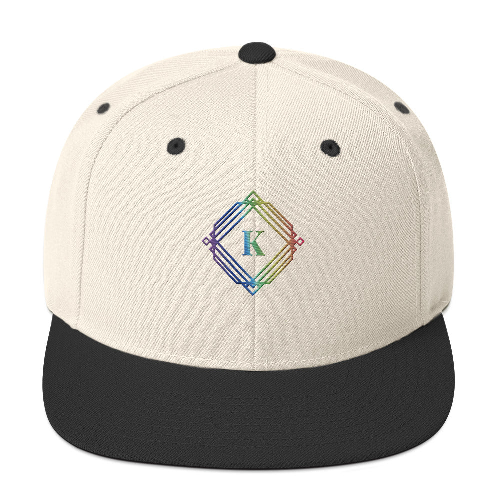 Multicolor K-Diamond Snapback Hat By KISABI