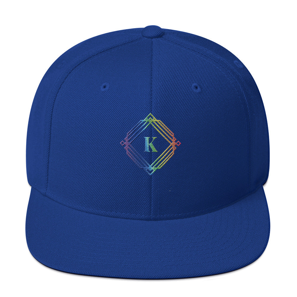 Multicolor K-Diamond Snapback Hat By KISABI