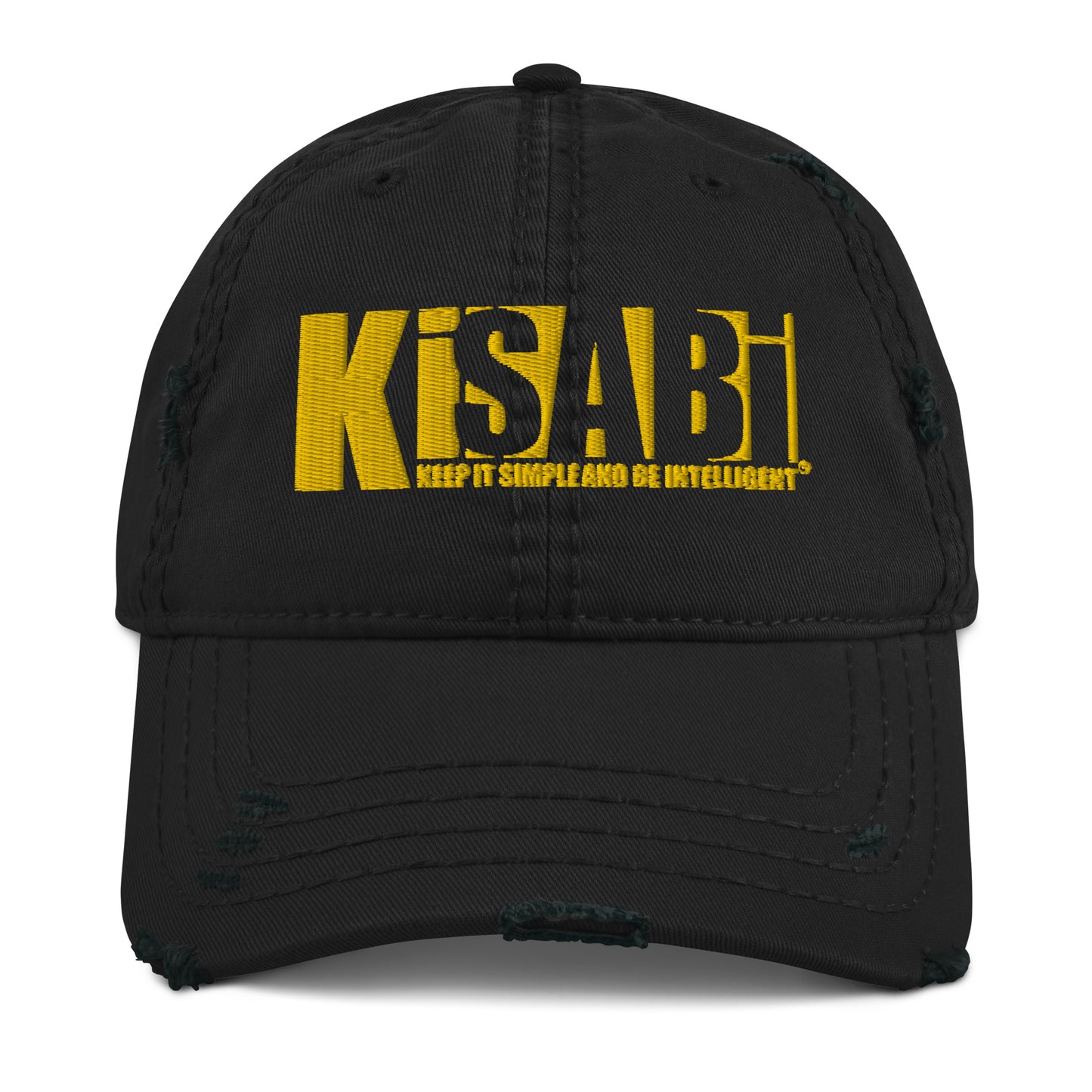 "Kisabi® Shadow Gold" Distressed Dad Hat