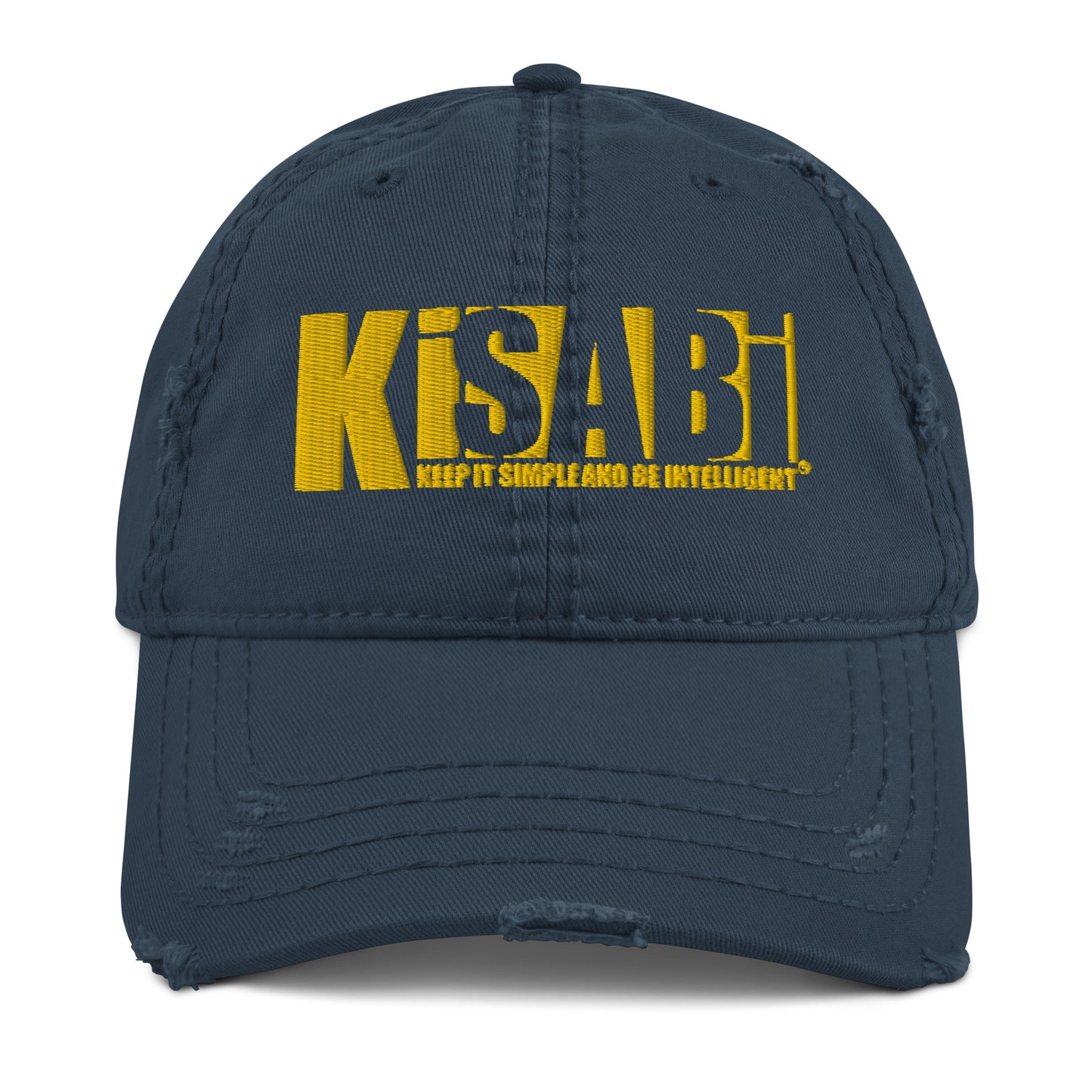 "Kisabi® Shadow Gold" Distressed Dad Hat