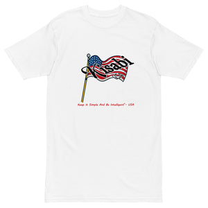 Kisabi®  USA Men’s Premium Heavyweight T-Shirt