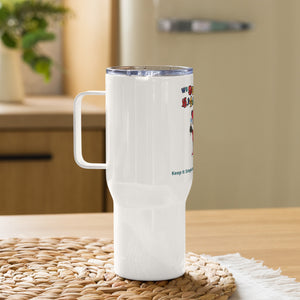 "We  Repping KISABI" Travel Mug With A Handle By KISABI®
