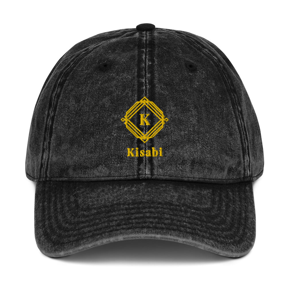 K-Diamond Vintage Cotton Twill Cap By KISABI