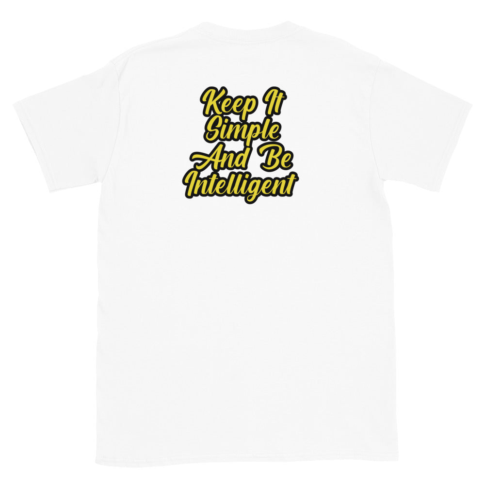 Kisabi Phrase on back Short-Sleeve Unisex T-Shirt